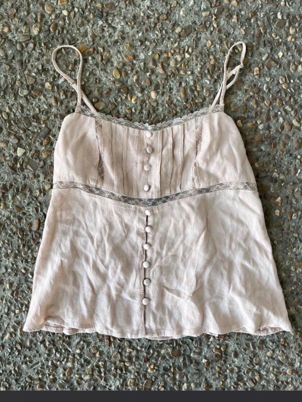 wild fable tan lace tank top size s